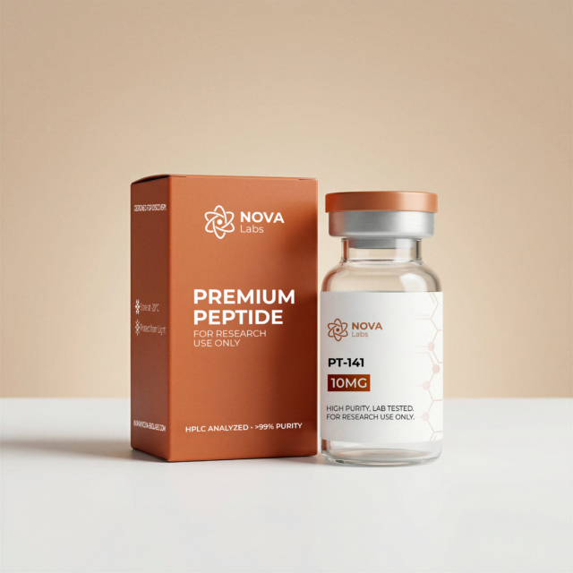 PT-141 10mg research peptide vial